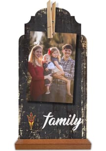 Arizona State Sun Devils Family Clothespin Sign
