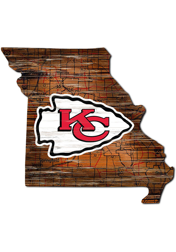 Kansas City Chiefs 12 Mini Roadmap State Sign Sign