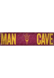 Arizona State Sun Devils Man Cave 6x24 Sign