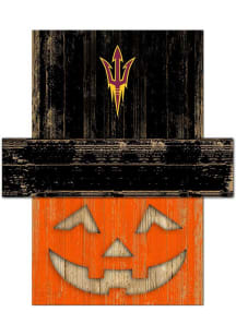 Arizona State Sun Devils Pumpkin Head Sign