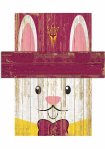 Arizona State Sun Devils Easter Bunny Head Sign