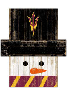 Arizona State Sun Devils Snowman Head Sign