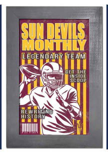 Arizona State Sun Devils 11x19 Framed Monthly Sign
