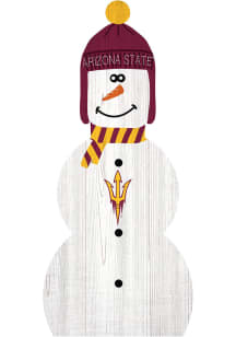 Arizona State Sun Devils Snowman Leaner Sign
