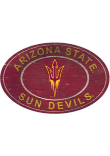 Arizona State Sun Devils 46 Inch Heritage Oval Sign