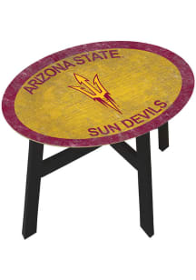 Arizona State Sun Devils Distressed Side Maroon End Table