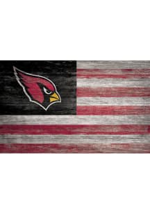 Arizona Cardinals Distressed Flag 11x19 Sign