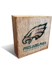 Philadelphia Eagles Team Logo 6X6 Block Sign