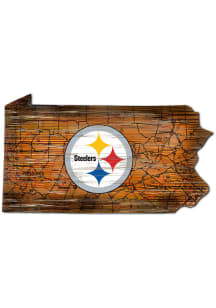 Pittsburgh Steelers 12 Mini Roadmap State Sign Sign