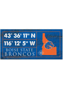 Boise State Broncos Horizontal Coordinate Sign