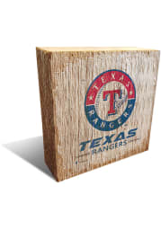 Texas Rangers Team Logo 6X6 Block Sign