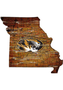Missouri Tigers 12 Mini Roadmap State Sign Sign