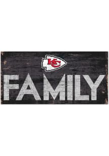 Kansas City Chiefs Family 6x12 Sign
