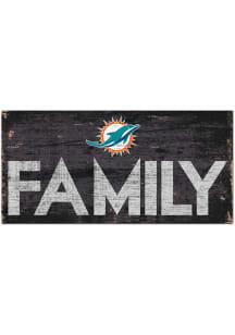 Miami Dolphins Family 6x12 Sign