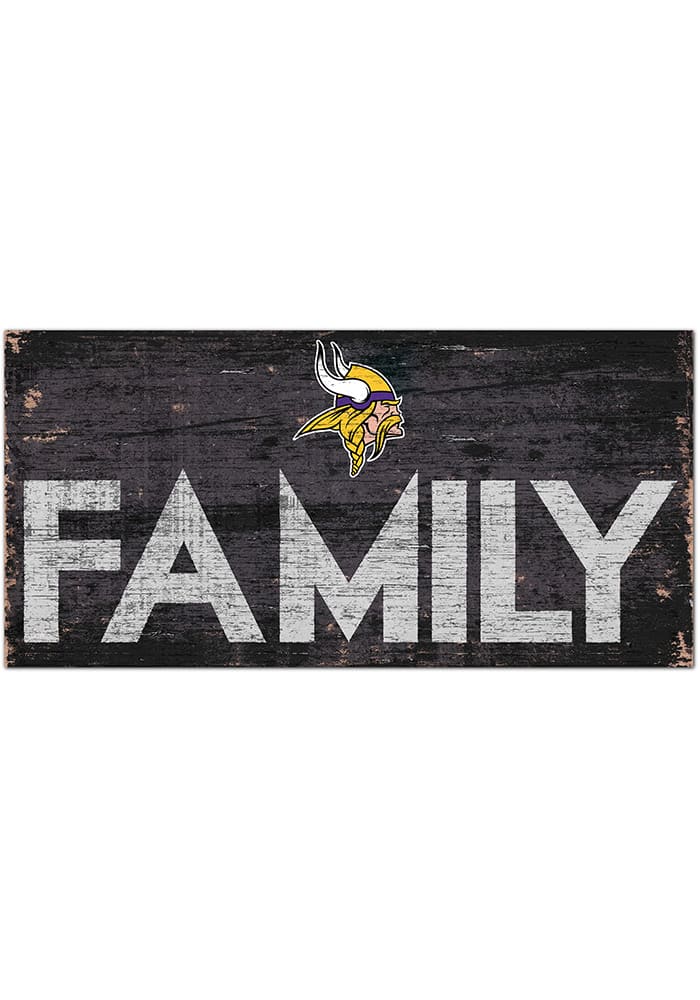 Minnesota Vikings 6 x 12 Family Sign