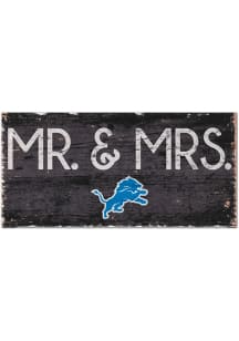 Detroit Lions Mr and Mrs Sign