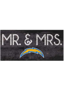 Los Angeles Chargers Mr and Mrs Sign