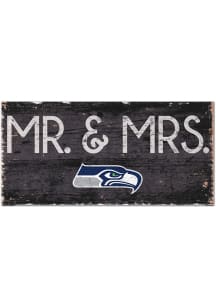 Seattle Seahawks Mr and Mrs Sign