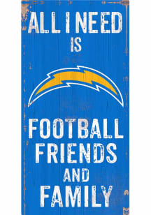 Los Angeles Chargers Football Friends and Family Sign