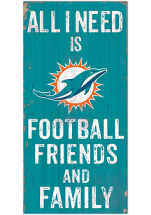 Miami Dolphins Football Friends and Family Sign