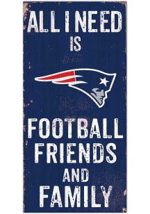 New England Patriots Football Friends and Family Sign