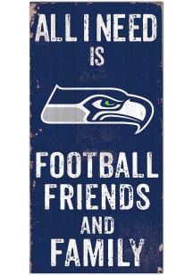 Seattle Seahawks Football Friends and Family Sign