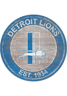 Detroit Lions Round Heritage Logo Sign