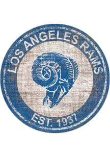 Los Angeles Rams Round Heritage Logo Sign