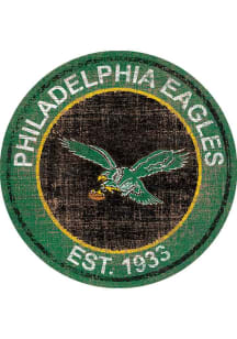 Philadelphia Eagles Round Heritage Logo Sign