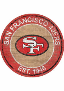 San Francisco 49ers Round Heritage Logo Sign