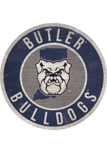 Butler Bulldogs 12 in Circle State Sign