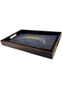 Los Angeles Chargers Distressed Tray Serving Tray