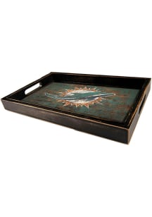 Miami Dolphins Distressed Tray Serving Tray