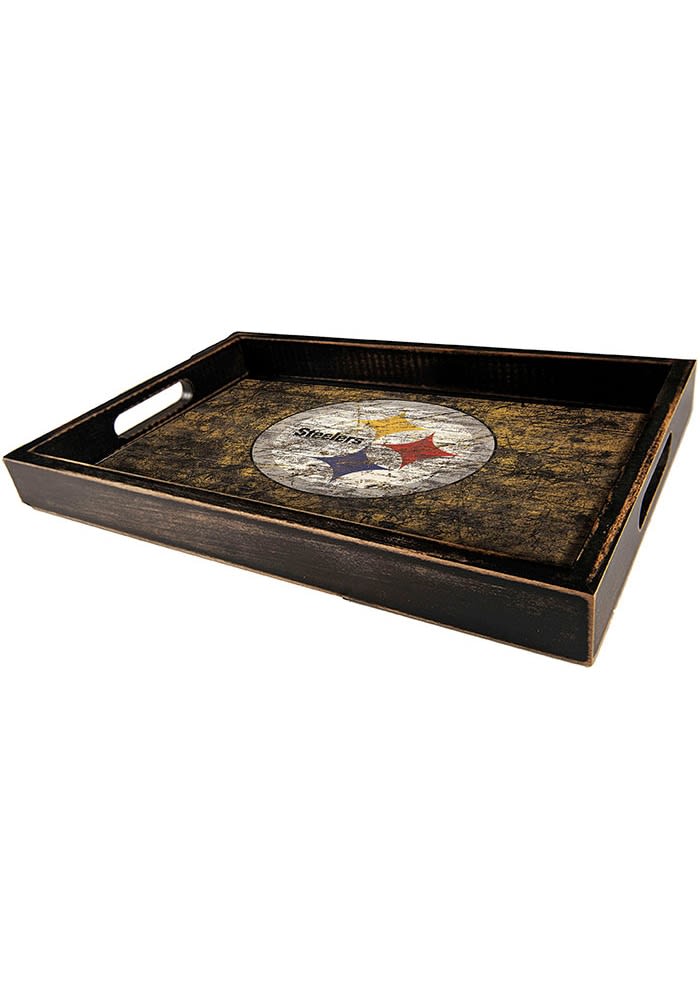 Pittsburgh Steelers Distressed Tray Serving Tray