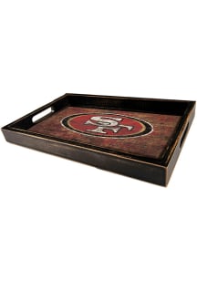 San Francisco 49ers Distressed Tray Serving Tray
