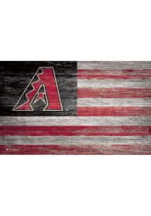 Arizona Diamondbacks Distressed Flag 11x19 Sign