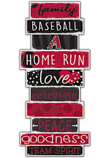 Arizona Diamondbacks Celebrations Stack 24 Inch Sign - Red