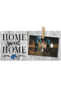 Boise State Broncos Home Sweet Home Clothespin Picture Frame