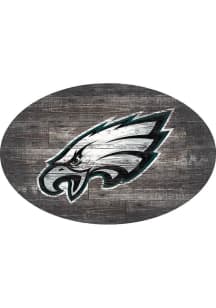 Philadelphia Eagles 46in Distressed Wood Oval Sign