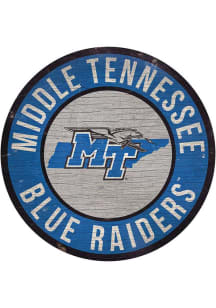 Middle Tennessee Blue Raiders 12 in Circle State Sign