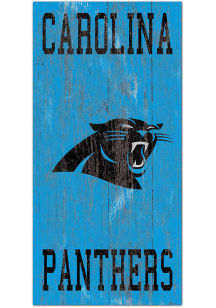 Carolina Panthers Heritage Logo 6x12 Sign