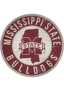 Mississippi State Bulldogs 12 in Circle State Sign