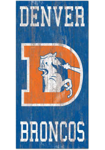 Denver Broncos Heritage Logo 6x12 Sign