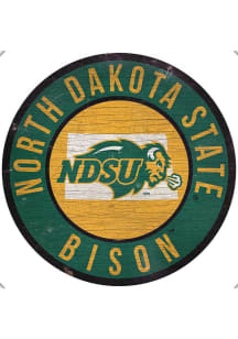 North Dakota State Bison 12 in Circle State Sign