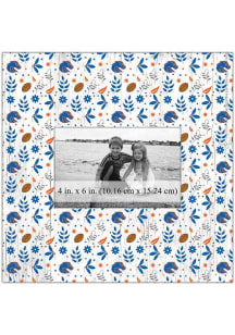 Boise State Broncos Floral Pattern Picture Frame
