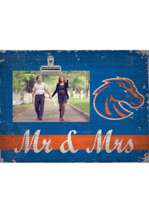 Boise State Broncos Mr and Mrs Clip Picture Frame
