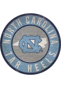 North Carolina Tar Heels 12 in Circle State Sign