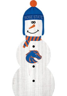 Boise State Broncos Snowman Leaner Sign