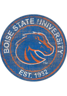 Boise State Broncos Round Heritage Logo Sign