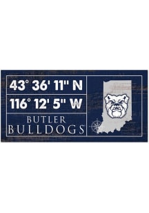 Butler Bulldogs Horizontal Coordinate Sign